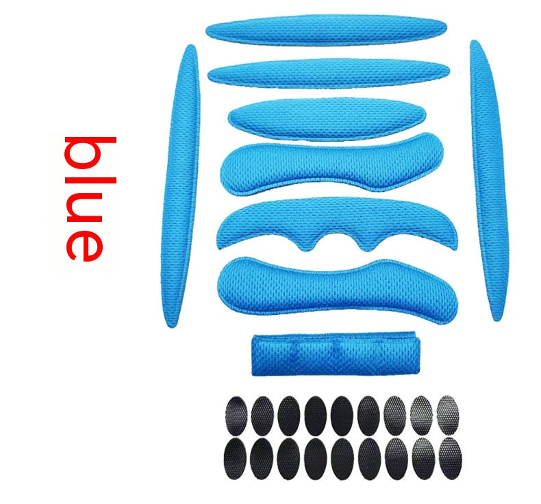 Cyclisme Casque Doublure Universal Breathable Sponge Liner avec Velcro Chin Pad Press Mo