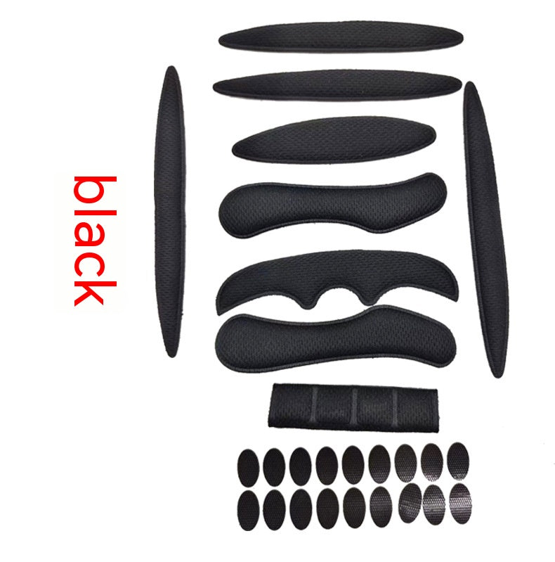 Cyclisme Casque Doublure Universal Breathable Sponge Liner avec Velcro Chin Pad Press Mo