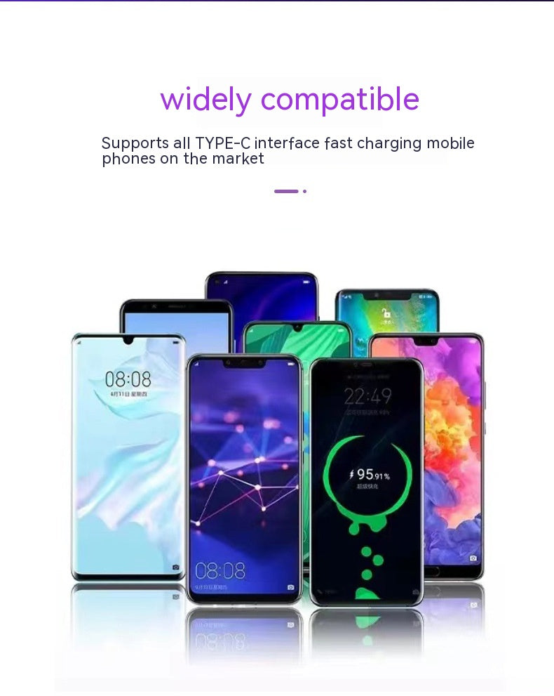 Charge rapide QC30 Câble de recharge Nylon Câble USB avec voyant