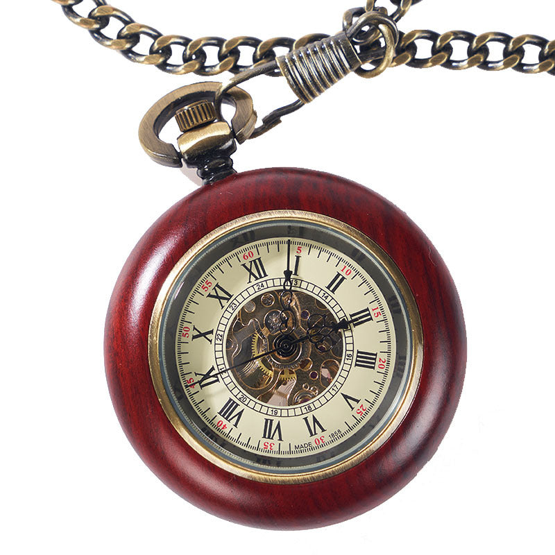 Petite montre de poche mécanique automatique Ahogany