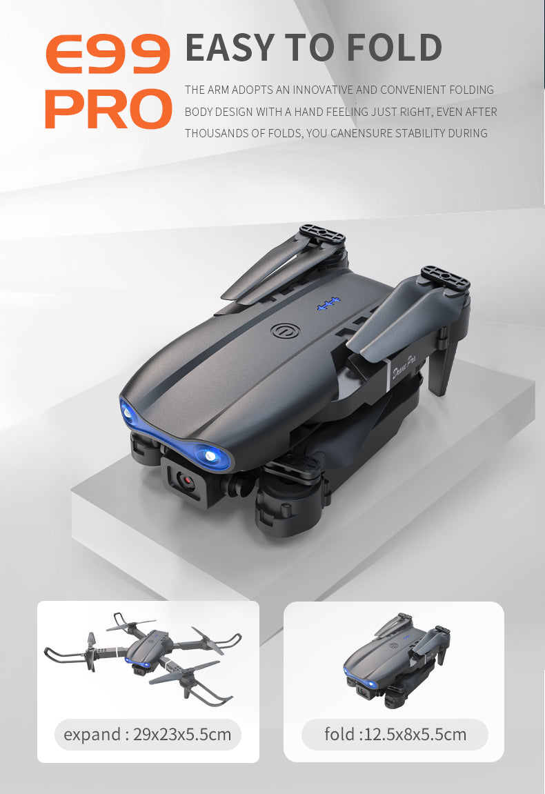 E99Pro - Caméra double - Double Batterie-noir
