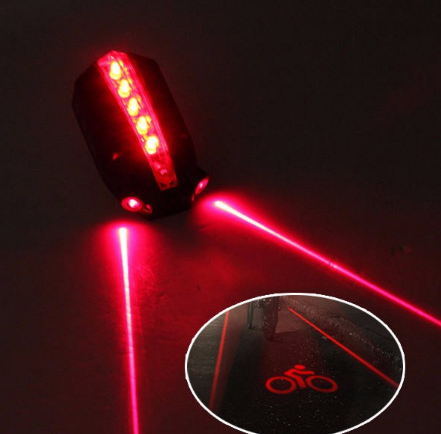 Feu arrière laser à vélo