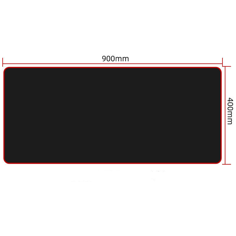 Tout noir Longueur extra longue Mouse Pad clavier Pad Bureau Pad de jeu