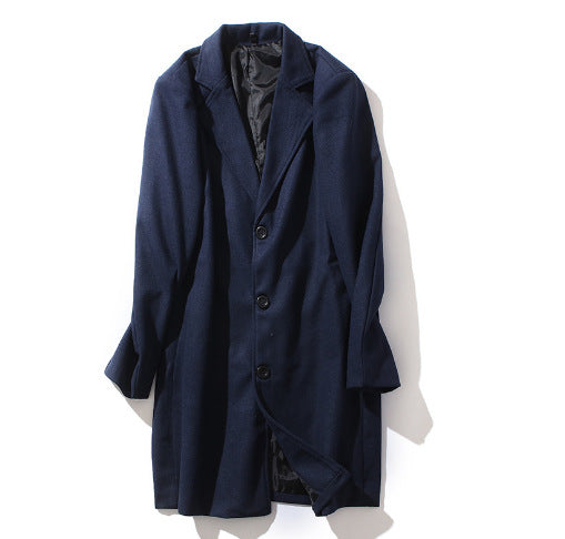 Vêtements de dessus en laine à manches longues pour hommes