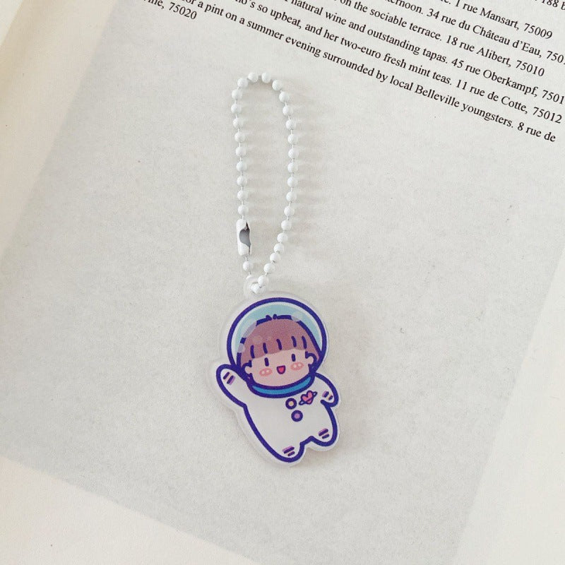 Boîte crayon de dessin animé cas mignon astronaute double-couche