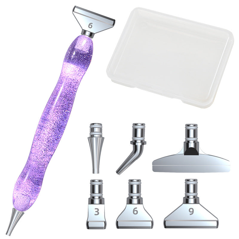 Ensemble d'outils de peinture diamant alliage tête de stylo bricolage