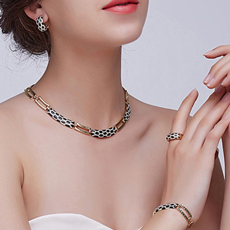 Collier boucle d'oreille style coréen