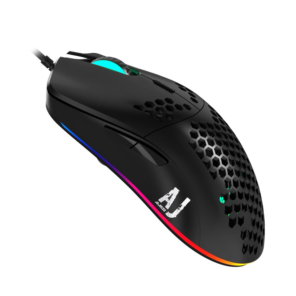 Souris de jeu filaire à trou creux léger