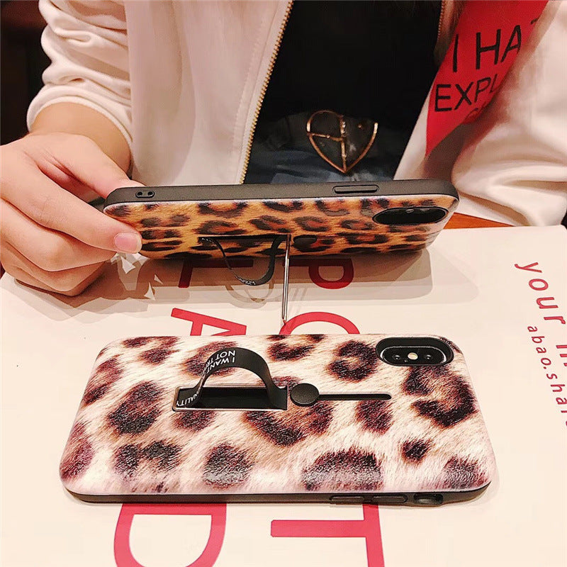 Tide marque léopard imprimante bague support téléphone boîtier