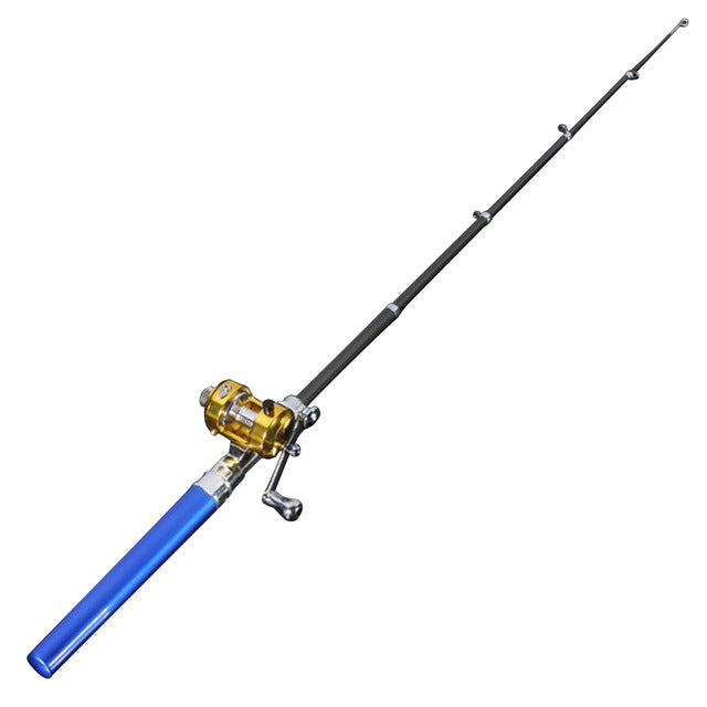 Mini poteau de pêche portable