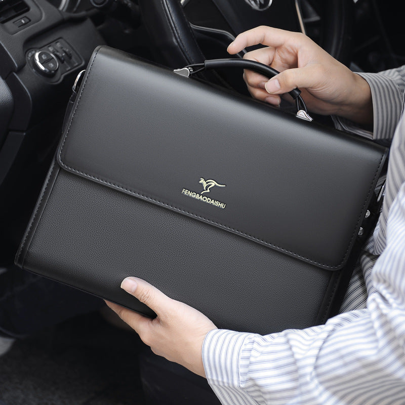Porte-documents en cuir horizontal pour hommes