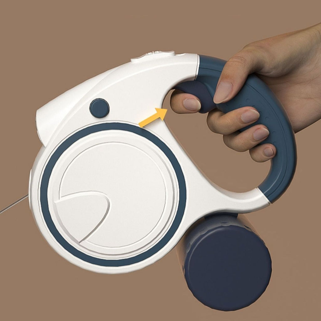Leash de chien automatique rétractable avec lumière intégrée
