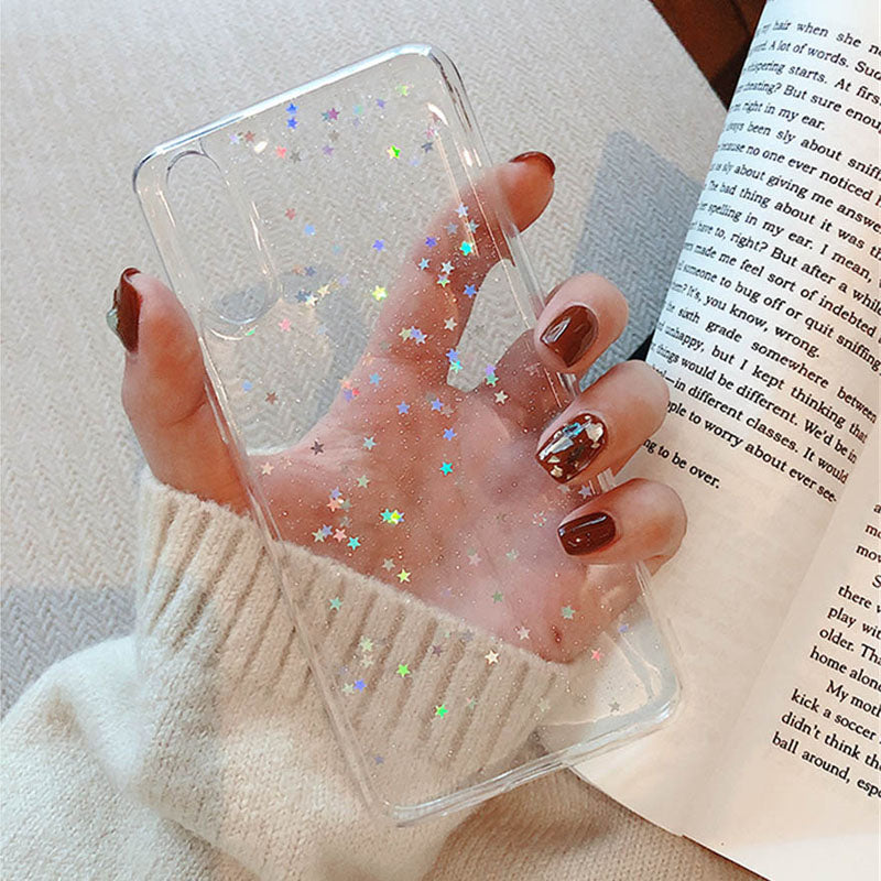 Cas de téléphone gypsophile transparent