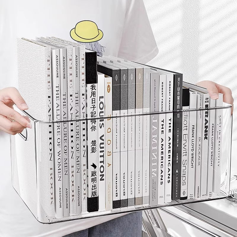 Boîte de stockage de bureau acrylique transparente