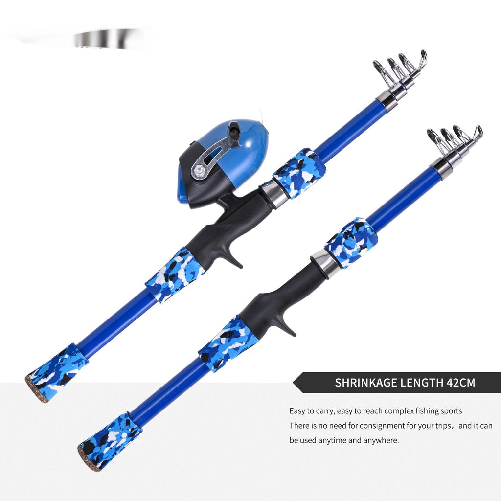 Gun-Type Telescopic Section Lure Fishing Rod for Children Fishing Rod Fishing Equipment