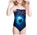 Une-pièces Maillot de bain pour enfants Maillot de bain Impression Maillot de bain pour fille Été Bébé Maillot de bain