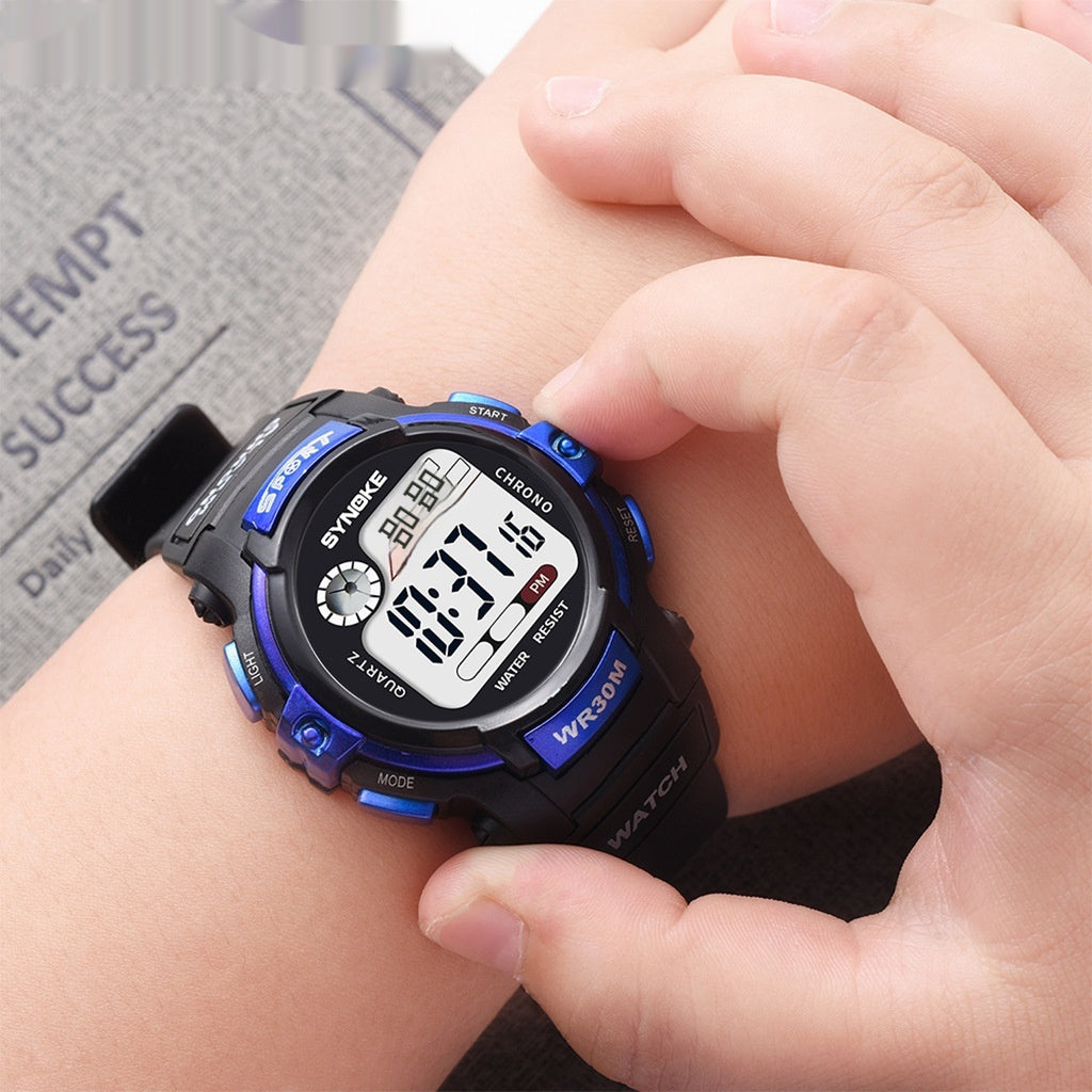 Étudiant Electronic Luminous Waterproof Sports Watch