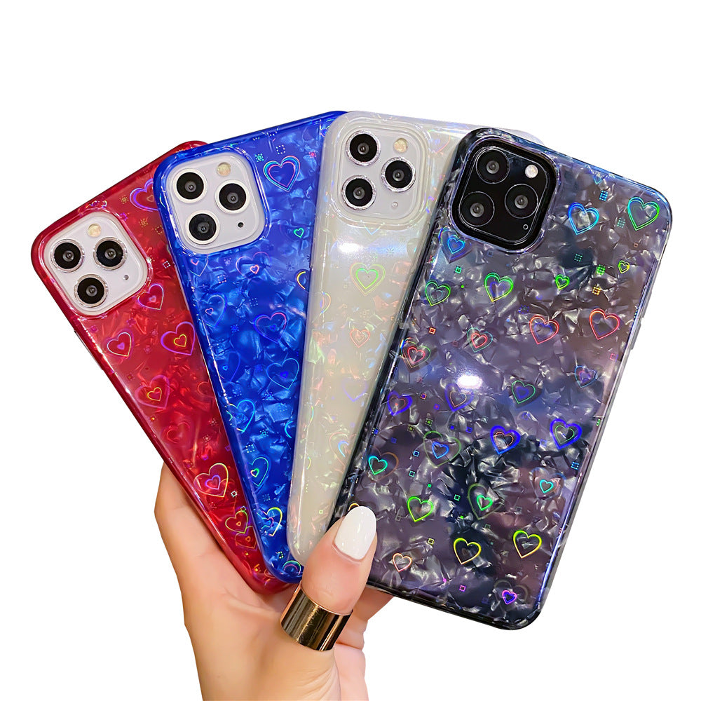 Téléphone mobile couleur motif shell