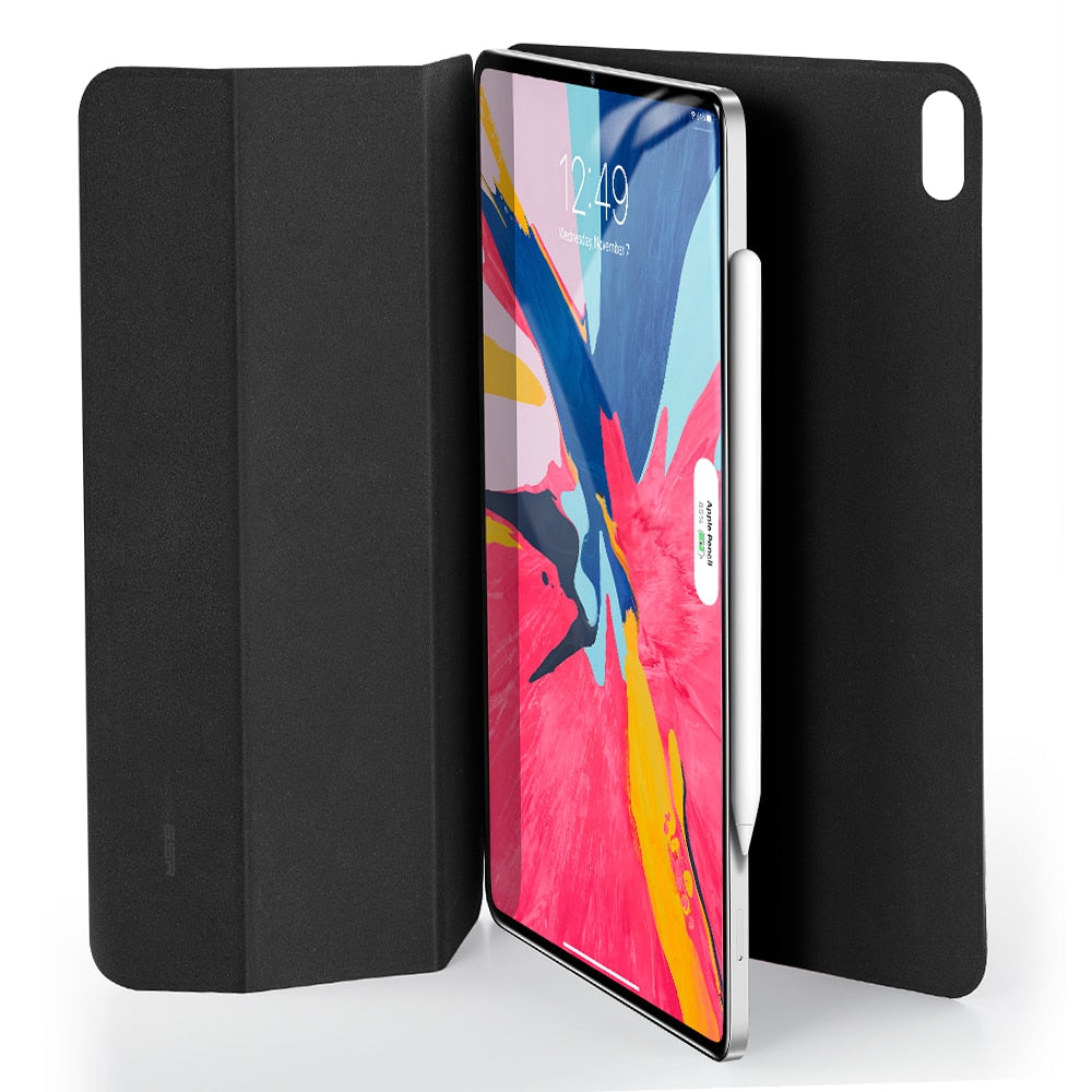 Boîtier magnétique intelligent pour IPad Pro 11 Couverture Trifold Stand Magnet Case Magnetic Attachment Ru
