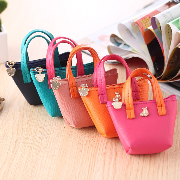Factory Direct Coréen Zero Purse sac en cuir couleur Candy