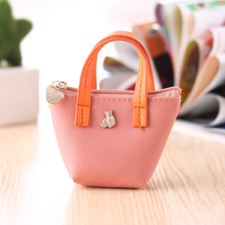 Factory Direct Coréen Zero Purse sac en cuir couleur Candy