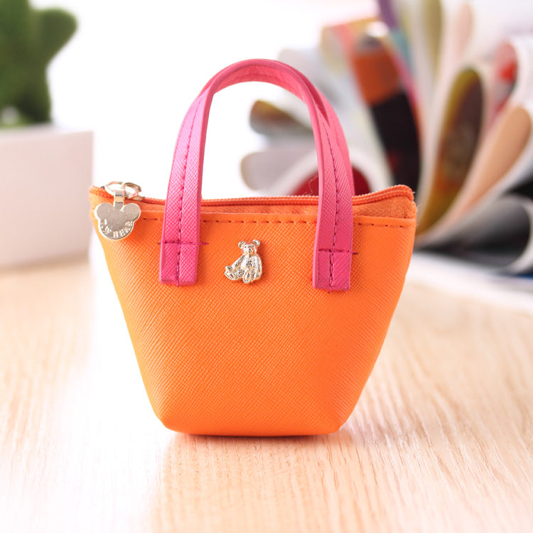 Factory Direct Coréen Zero Purse sac en cuir couleur Candy