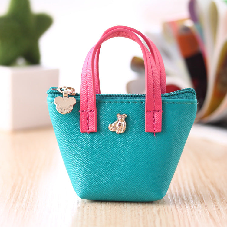 Factory Direct Coréen Zero Purse sac en cuir couleur Candy