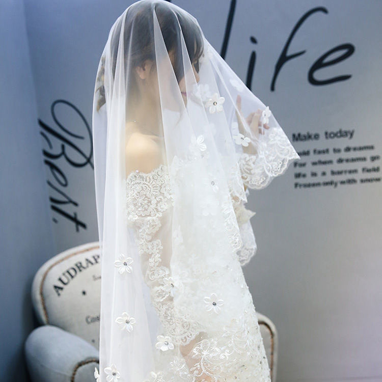 Style Veil Dentelle Coréenne Veil Pétal