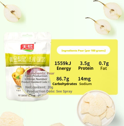 Crisps de fruits séchés en bonne santé Petites collations pour les rassemblements occasionnels