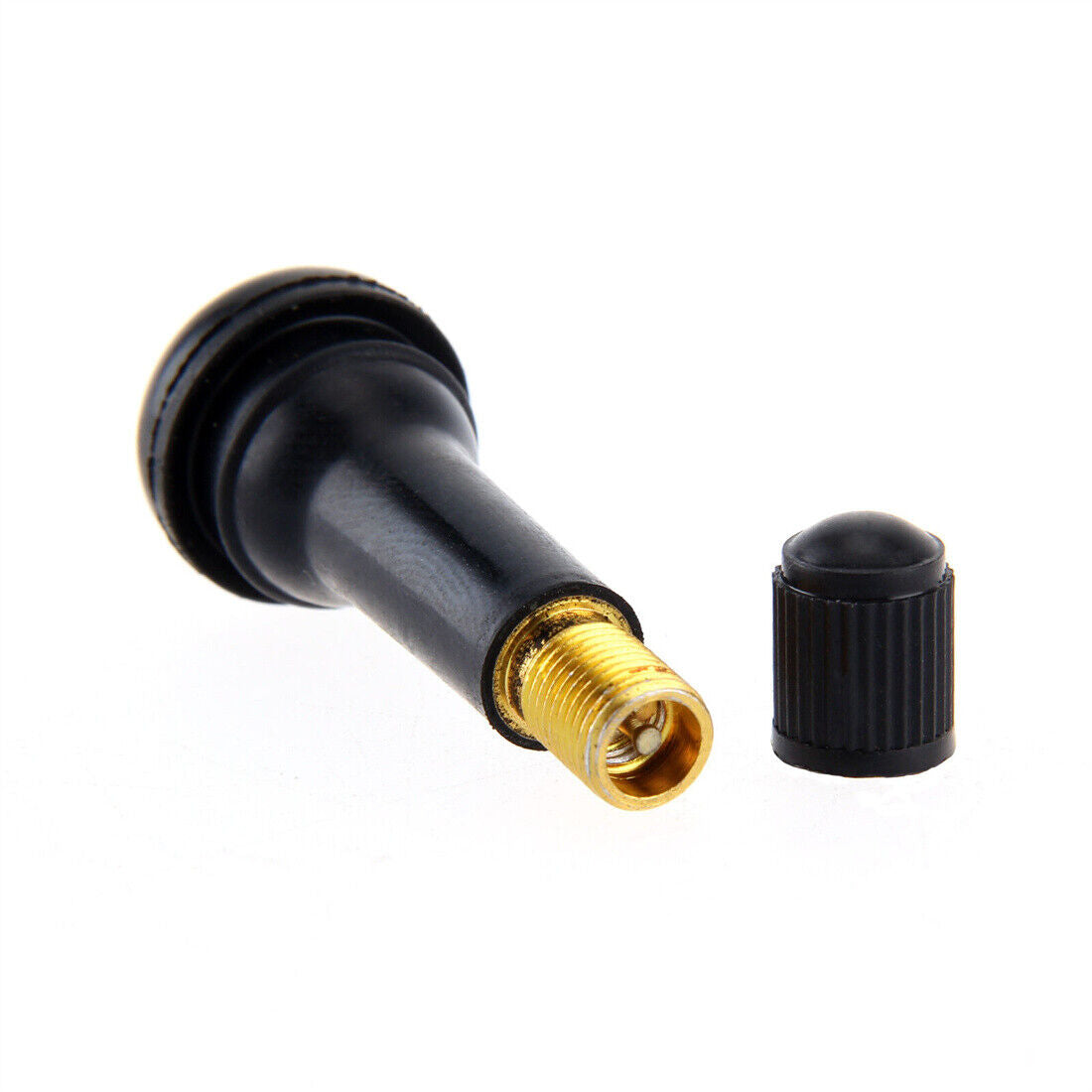 1 00 Pcs TR414 Caoutchouc Tubeless Roue Valves Universel Noir
