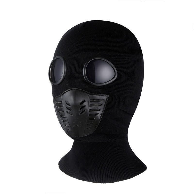 Château d'équitation créatif drôle Chouette doublée de collier Protection Lunettes Masque de pull
