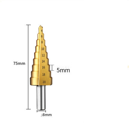 Pagoda fore bit universel en métal en acier inoxydable ouverture de trou spécial