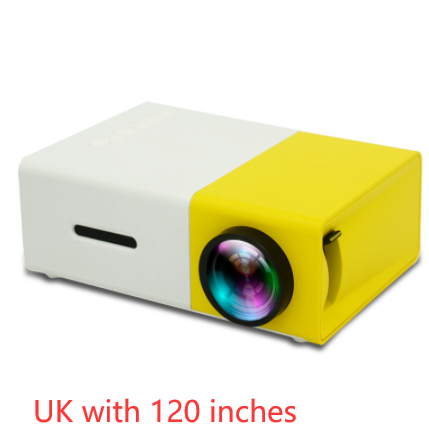 Projecteur portable 3D Hd Led Home Théâtre Cinéma HDMI compatible avec Usb Audio Projecteur Yg300