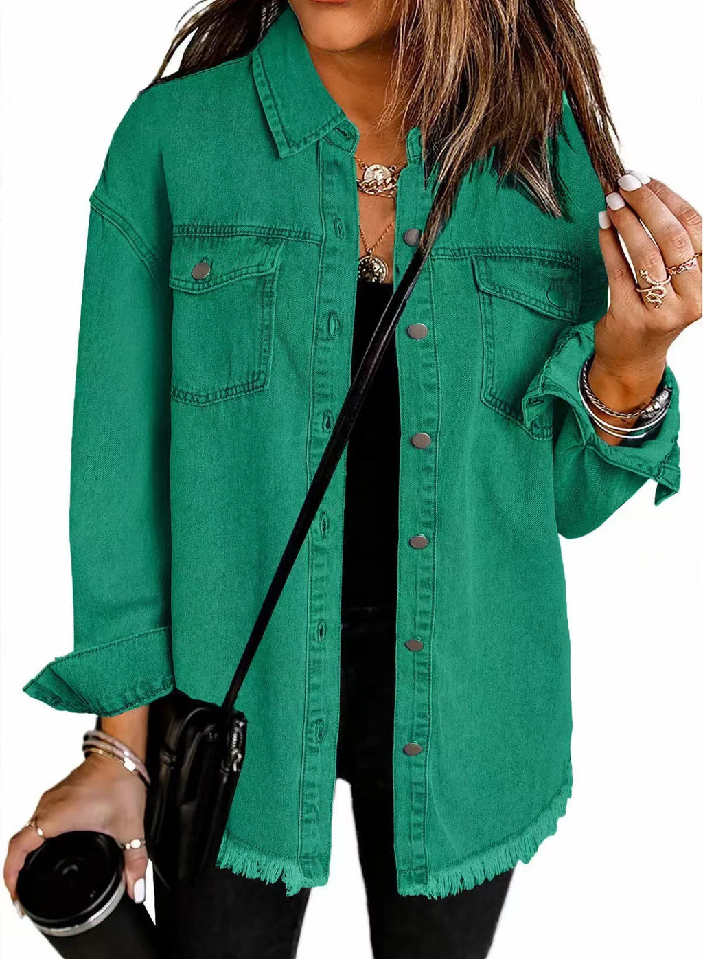 Veste Denim Lavée pour Femme