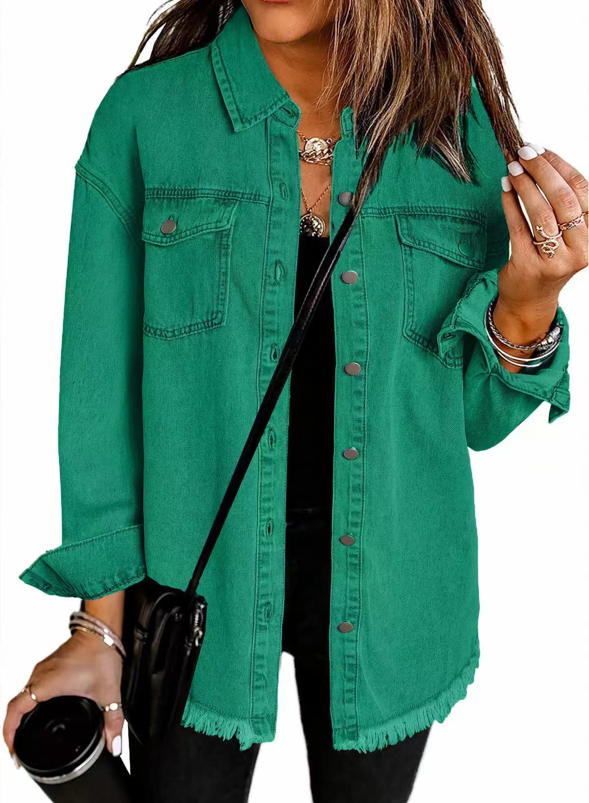 Veste Denim Lavée pour Femme
