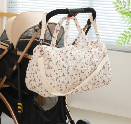 Sac d'organisateur portable en une seule pièce de fleur matelassé