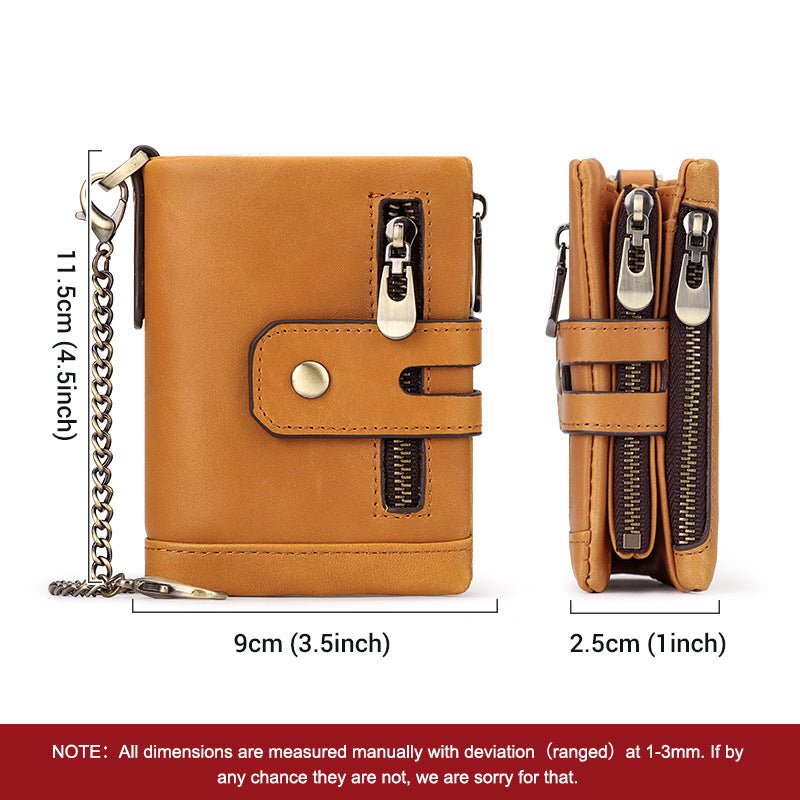 La mode masculine Personnalité Trifold Portefeuille multicolore