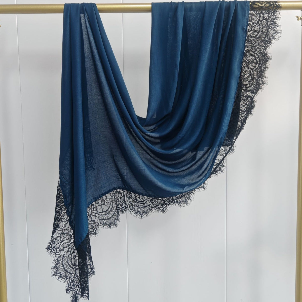 Solid Color Rayon Lace Scarf