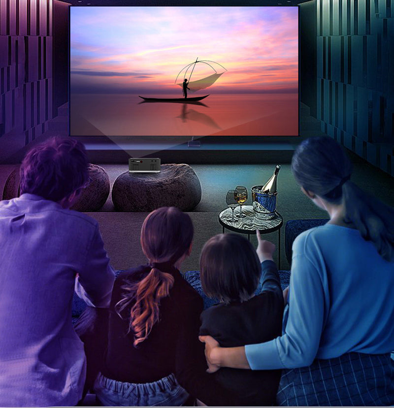 Mini Projecteur Led Home Theater Video Beamer Black