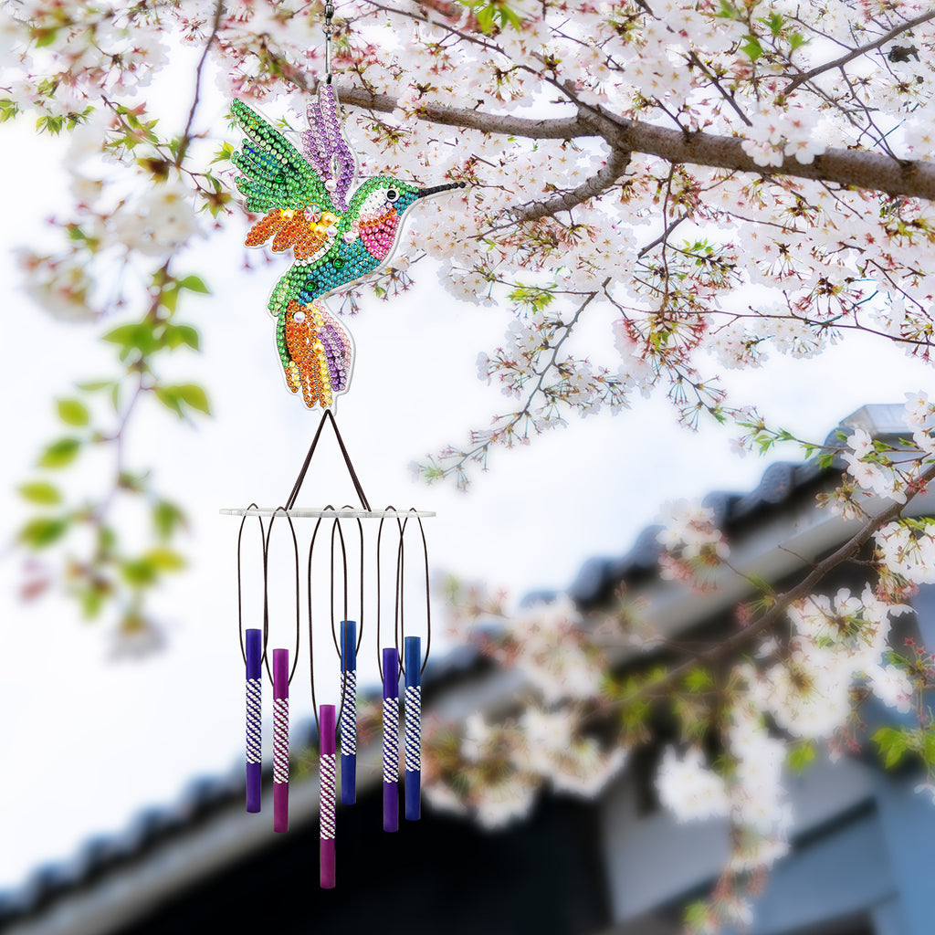 Diamant Peinture Wind Chime Pendentif DIY Handmade Outdoor Sun Catcher