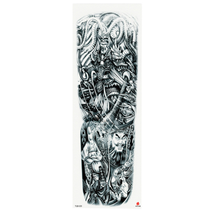 Plein bras étanche tatouage autocollants personnalisés 170 modèles disponibles mode belle simple d