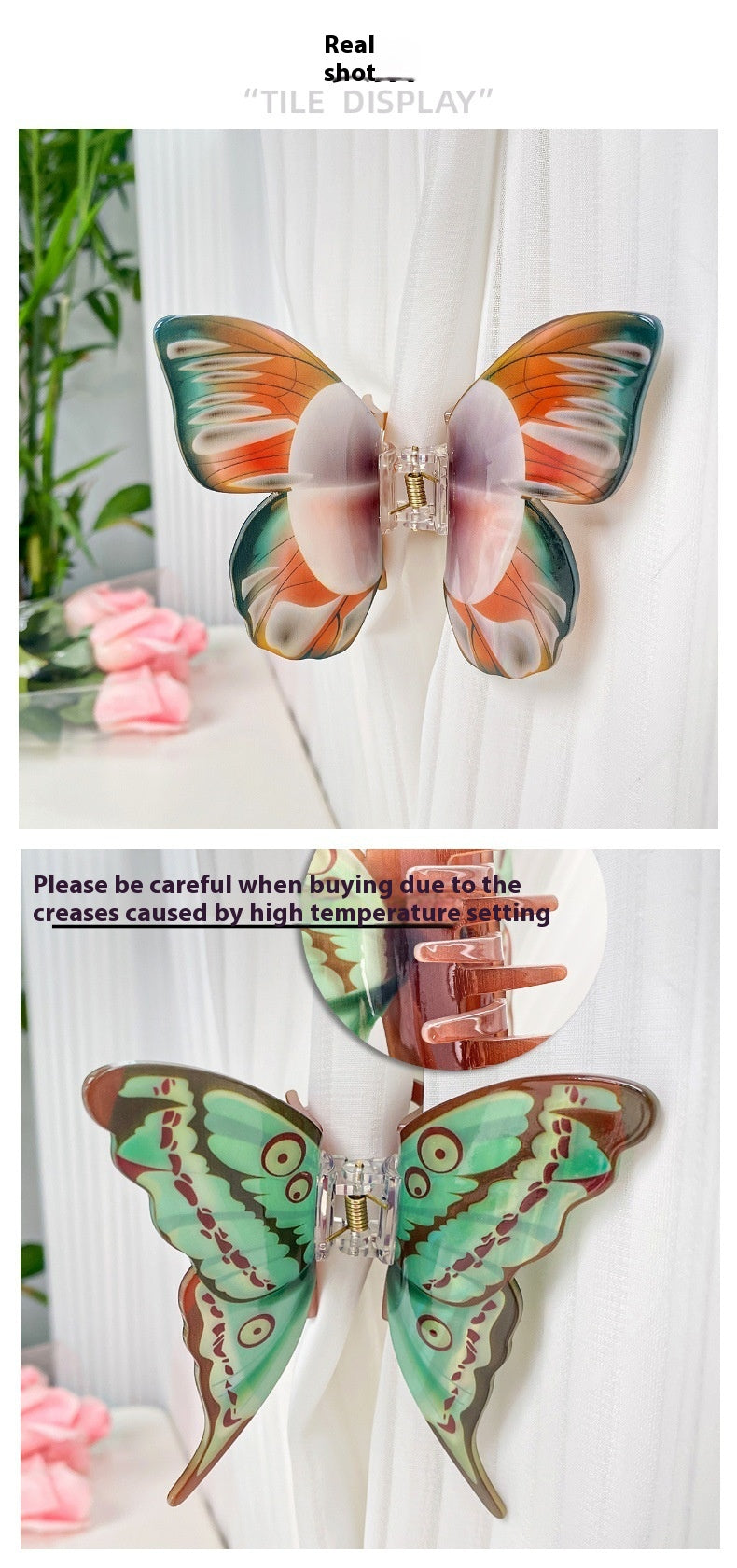 Femelle Simulation haute de gamme Butterfly Grab Clip