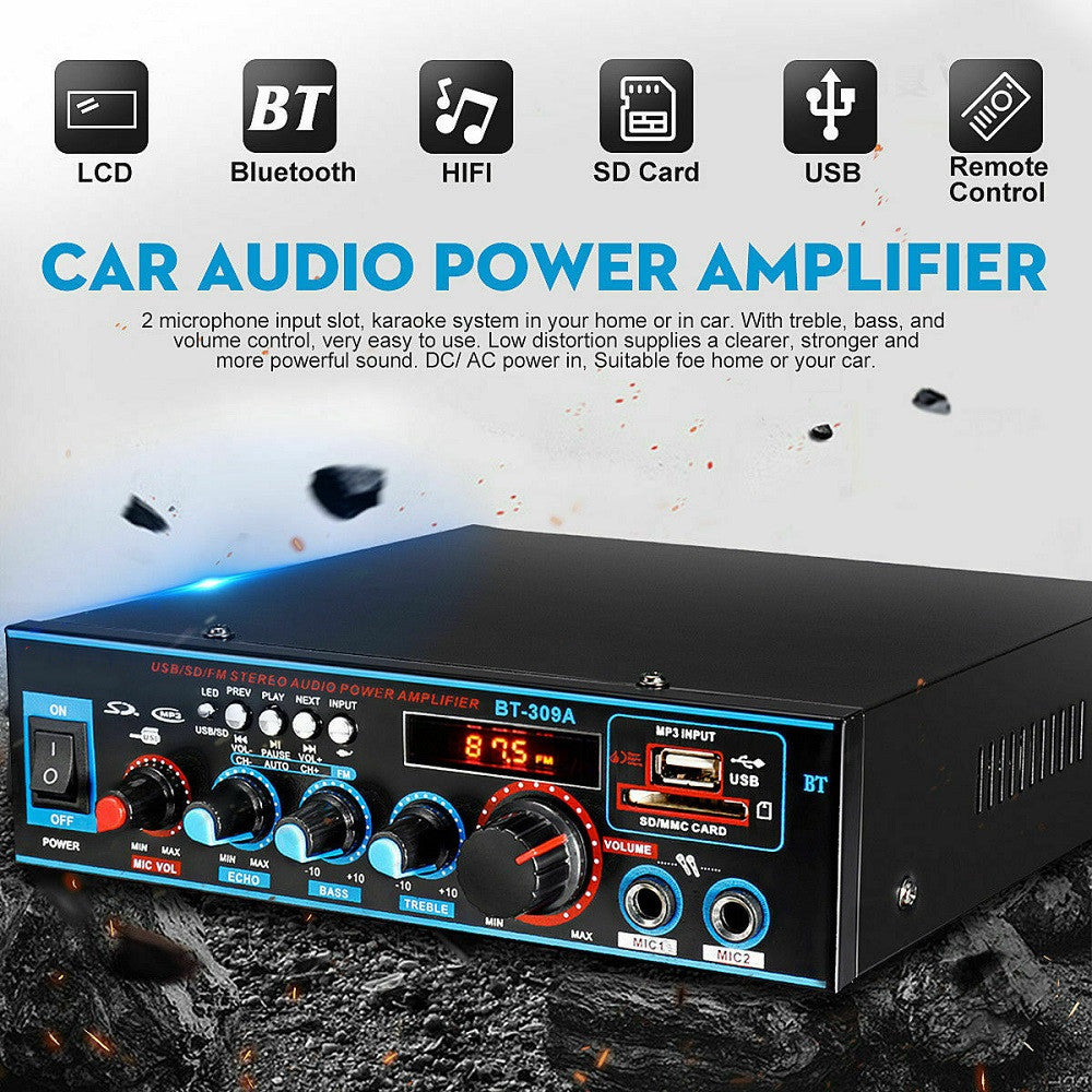 Amplificateur d'alimentation bi-usage pour la fonction Bluetooth d'enregistrement