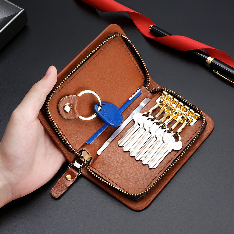 Porte carte multifonctions zippée