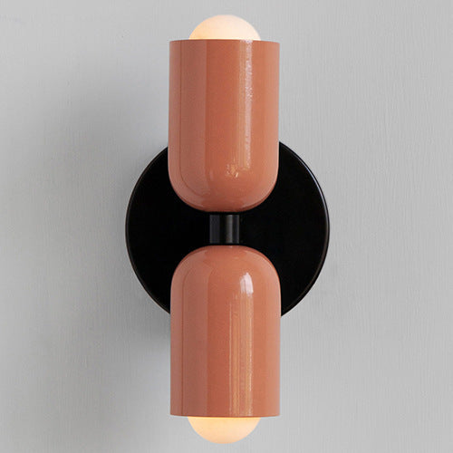 Lampe de lit à tête double de style crémeux