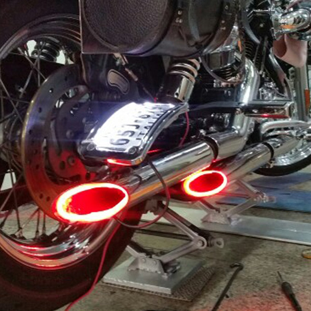 Feux d'échappement modifiés pour motocycle
