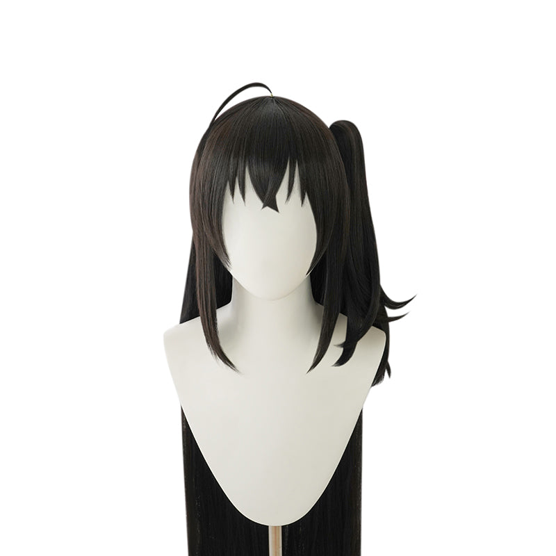 Robe cosplay perruque faux cheveux