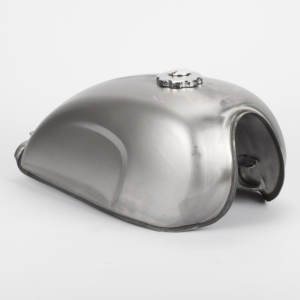Réservoir universel de carburant Cafe Racer Argent 9L 2.4 Réservoir de carburant modifié de Gallons
