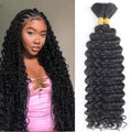 Mélange humain Boho tresses Deep Wave Cheveux en vrac