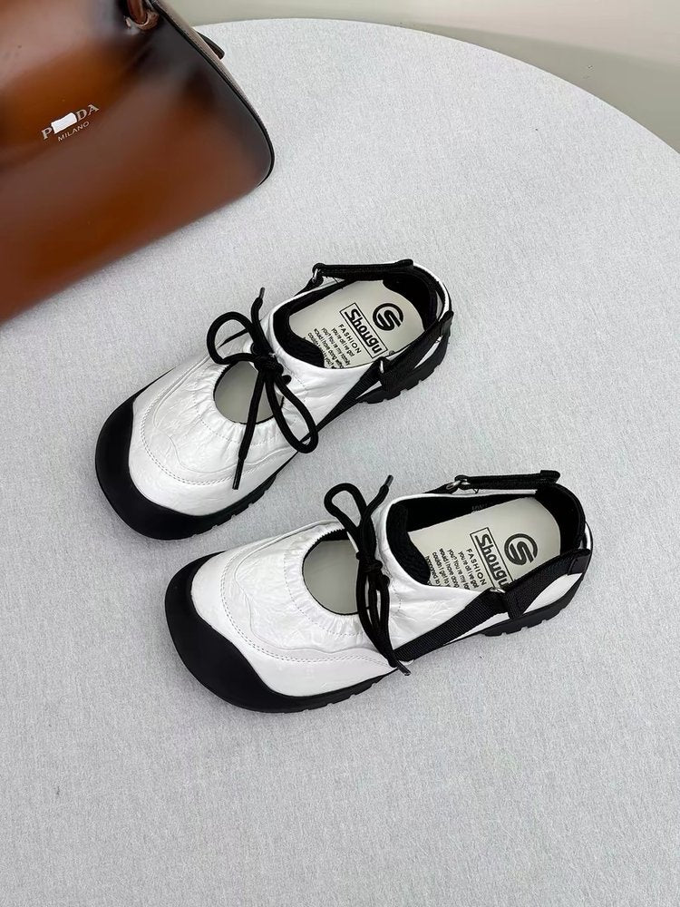 Femmes mignon Chunky orteil sangle Hollow Out Sports Sandales été confortable respirant shallo